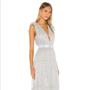 Sabina Musayev Silver Helena Dress